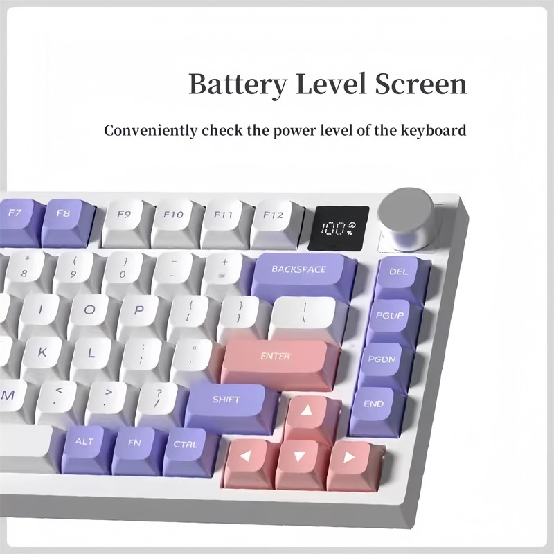 FKZ K75 Barebone Keyboard Kit,75% Hot Swap Tri-Mode Bluetooth 5.0/2.4G