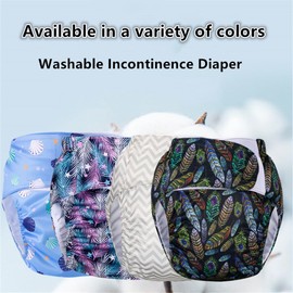 LAROTSUBA Leak-Proof Pants with Diaper Insert,Tear Away Underwear with Magic Stick,Postoperative Care Underwear,Incontinence Diaper Suitable for Patients,Elders(Purple,Starlight)