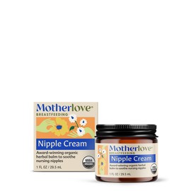 Motherlove Nipple Cream Certified Organic Salve for Sore Cracked Nursing Nipples, 1 Oz. by Motherlove
