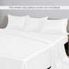 LINENWALAS 100% Organic Bamboo Small Double 4ft Bed Flat Bed