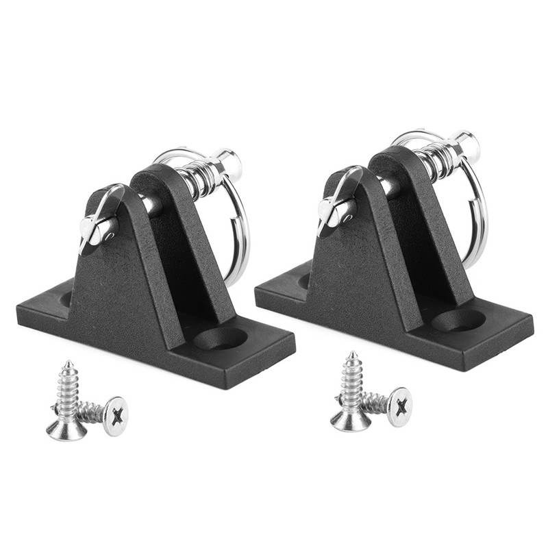 Pair Canopy Deck Hinge Boat Bimini Top Fitting W/Quick Release