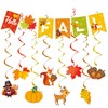 Hello Fall Banner Thanksgiving Fall Decoration Autumn Pumpkins Maple Leaves