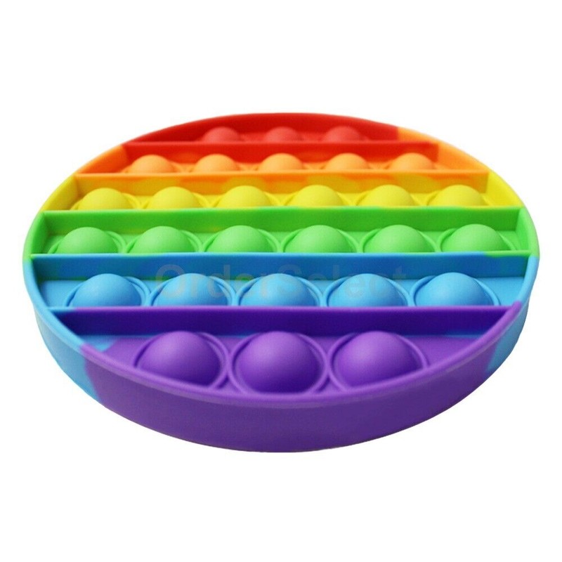 Fenzer Pop It Rainbow Bubble Poppers, Anti-Stress Fidget Toys
