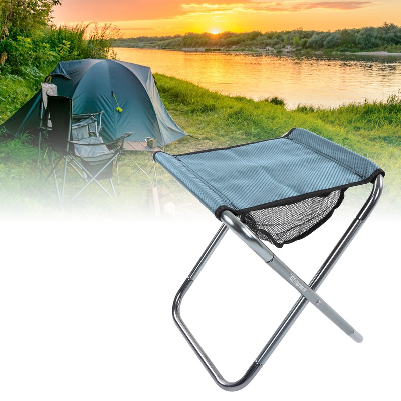 Outdoor Portable Folding Stool Aluminium Alloy Train Painting Camping Folding