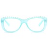 Newbee Fashion - Womens Unique Style Pearl Frames Large Reading