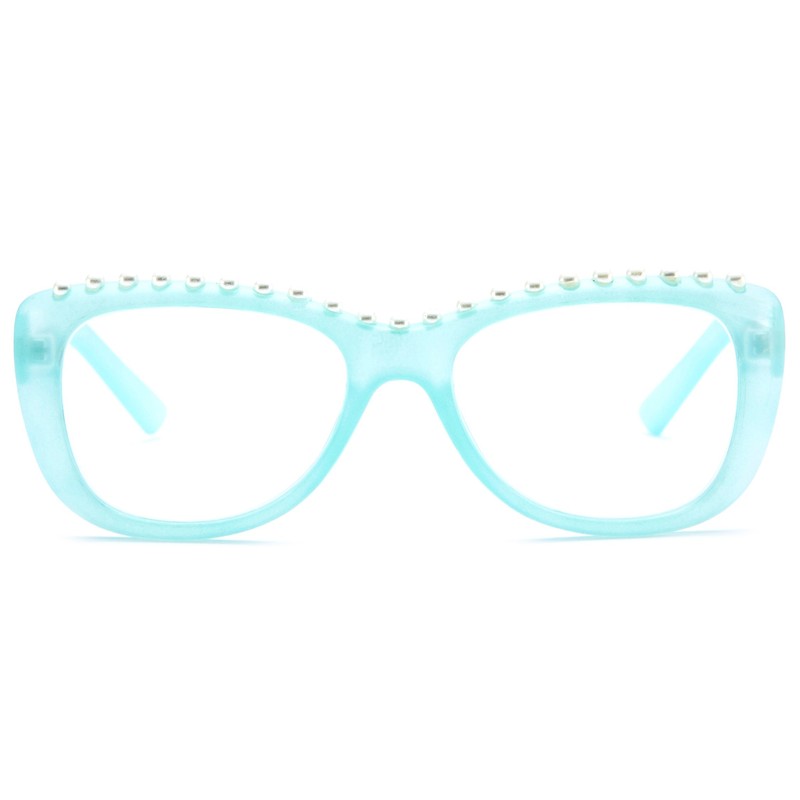 Newbee Fashion - Womens Unique Style Pearl Frames Large Reading