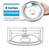 Premium Drip Pan Electric Stove Burner Covers for Whirlpool, Maytag,