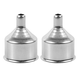 Annomor Stainless Steel Mini Funnels Multipurpose Small Funnels for Drinking Liquor Flask, Essential Oil Bottle, Spice Powder, Amber Bottles, Homemade Make-Up Fillers, Pack of 2