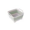ddLUCK Dish Basin Collapsible with Drain Plug Carry Handles for