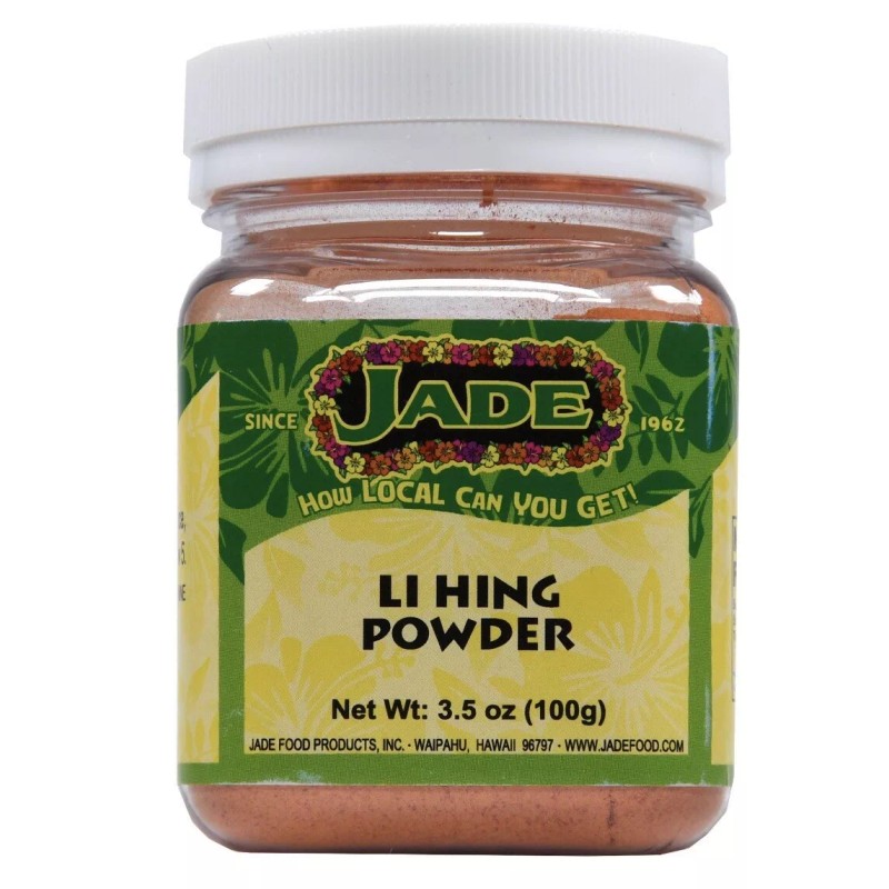 Jade Hawaii Li Hing Mui Plum Powder Jar 3.5 OZ