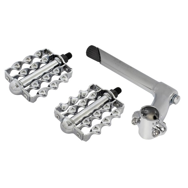 OG Stem 2-Screw 22.2 Chrome & Pedals Double Flat Twisted