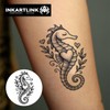 Seahorse Temporary Tattoos, Realistic Waterproof