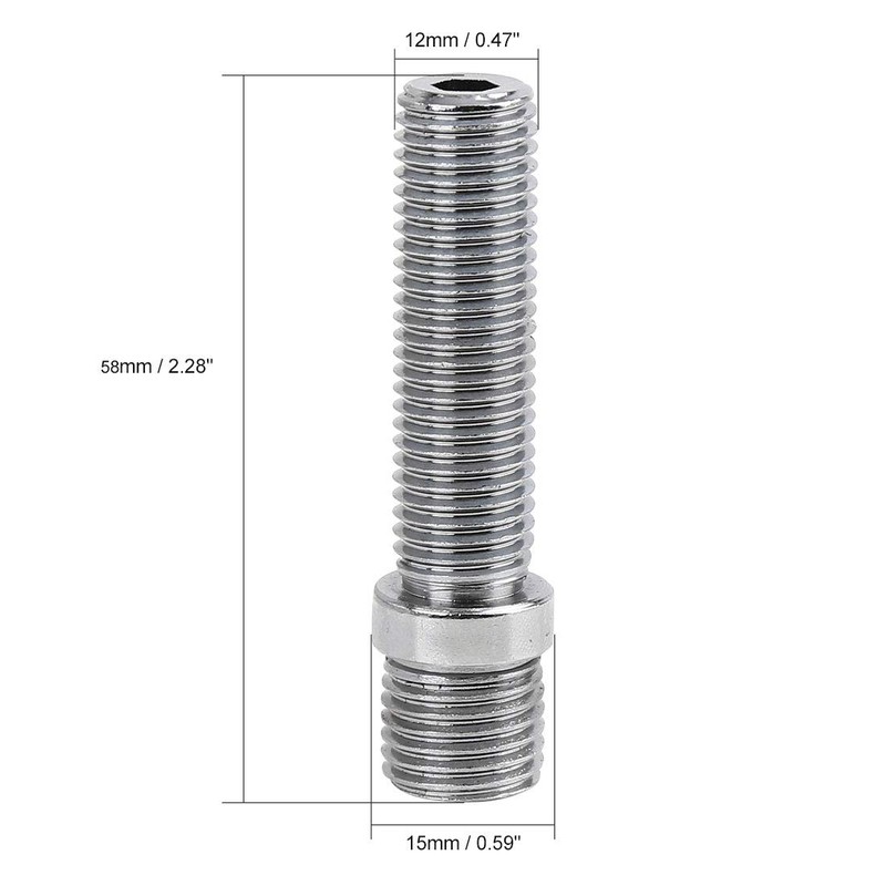 X AUTOHAUX 20pcs 58mm M14 X 1.5 to M12 X