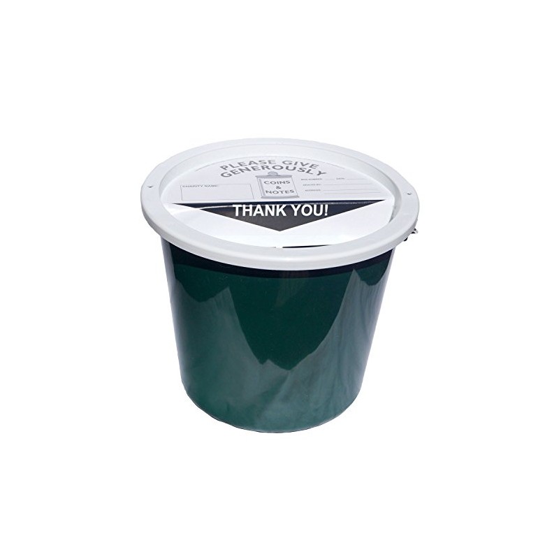 Charity Collection Bucket 5.7 Litres Dark Green