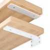 Heavy Duty Shelf Brackets 6 inch (1/5") Thick, 6 Pack