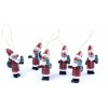 BRUBAKER Santa Claus Tree Ornaments Set - Hanging Figurines