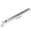 LUORNG Comic Tool Three-Hole Stainless Steel Ruler for Paper Fixation