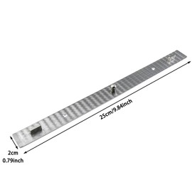 LUORNG Comic Tool Three-Hole Stainless Steel Ruler for Paper Fixation Animation Peg Bar Positioning Tool for Securing Animation Paper