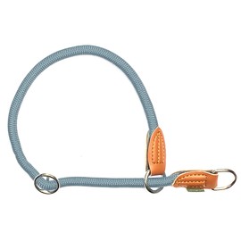 Leisegrün Adjustable Paracord Dog Collar | Nylon Collar | Model Devon | Light Blue | Size: XL