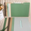 Whaline 24 Pack Green Brown File Folders Letter Size 6