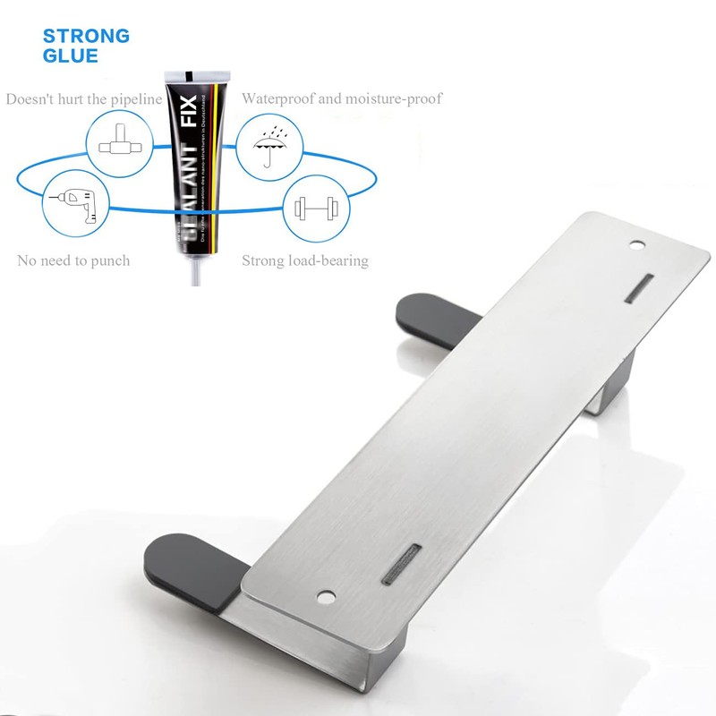 Cuisallette Stainless Steel Wall Mounted Cutting Board Holder Punch-free Multifunctional