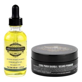 Kit The Shaving Co incluye aceite de barba tsc-002 y cera para barba tsc-1007