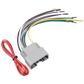 RED WOLF Car Radio Wiring Fit for 2008-2010 Dodge Dakota Chrysler 300 Jeep Grand Cherokee Aftermarket Radio Receiver Sirius CD Player Install Wiring Cable Plug