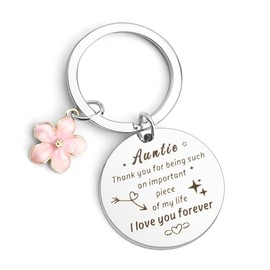 Keychain Aunt‘s Gift Aunt Keychain Mothers Day Gifts Auntie Gifts For Women Key Chain for Aunt Engraved