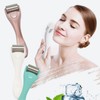 [DY] Mini Stainless Steel Facial Roller Roller White 2ea
