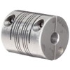 Ruland FCMR25-10-10-A Clamping Beam Coupling, Polished Aluminum, Metric, 10mm Bore