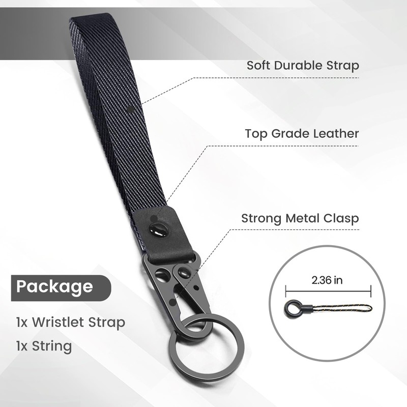 ABLAZE Wristlet Strap for Keys, Hand Wrist Lanyard Durable Key