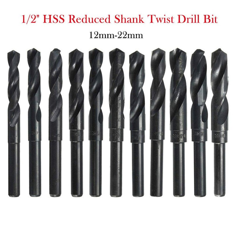 Blacksmiths Drill Bit MASO 12.5 mm Blacksmith Reduced Shank HSS