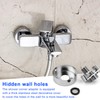 DIYCUT Shower Fitting Adapter Adjustable, Brass Arm Valve Eccentric Corner