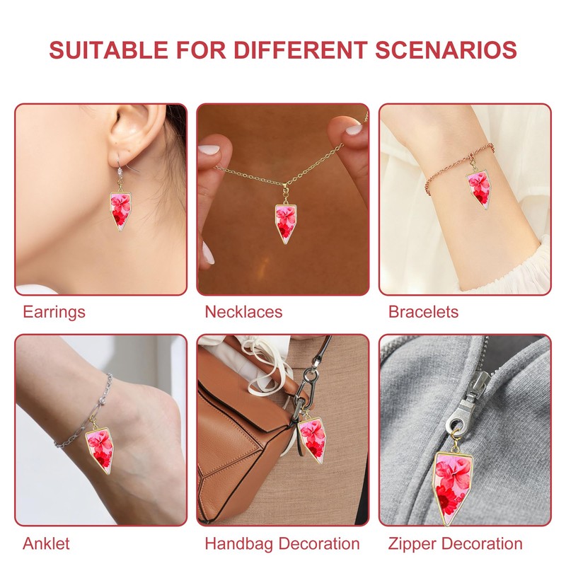30 Pack Resin Molds, Hollow Frame Pendants, Bezel Earrings, Epoxy