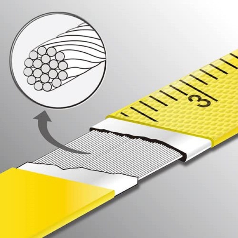 Komelon KMC-1800 Tape Measure, Fiberglass Tape, 0.5 inch (13 mm)