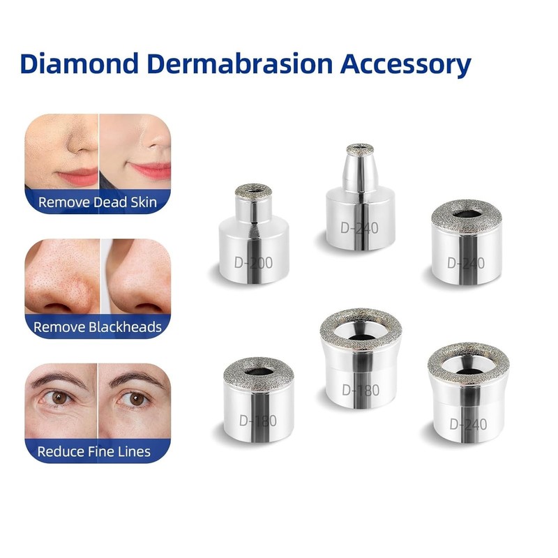 Diamond Dermabration Head Microdermabrasion Accessories 6 Tips Facial Replacement Professional