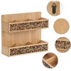 QILICZ Teebox Teebeutel Organizer,Teekiste Exquisite durchbrochenes mit 6 Fächern Teehalter,Vertikaler
