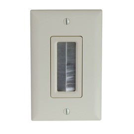 Legrand - OnQ Legrand, Home Office & Theater, HDMI, Wall Management Kit, Cable Pass Through, Light Almond, WP1014LAV1