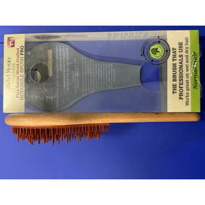 Michel Mercier Ultimate Detangling Wooden Brush, Normal Hair