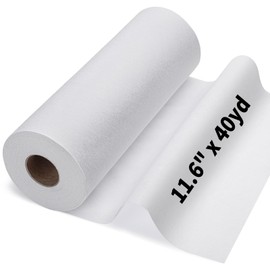 Medium Weight 11.6" x 40 yd White Fusible Interfacing for Sewing: Iron On Non-Woven Fusible Interfacing One-Sided Interfacing Fabric for Sewing DIY Craft Quilting