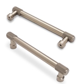 POVEFONK 10 Pack 5 inch Champagne Bronze Kitchen Cabinet Handles Knurled Cabinet Pulls Gold Drawer Pulls Kitchen Cabinet Hardware Kitchen Handles Drawer Pulls Dresser Handles