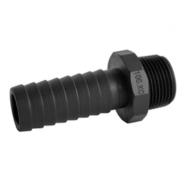 5 pcs 1" Barb x 1" NPT Male Connector, Plastic Hose Barb Fitting, Adapter, Industrial Hose Barbed to Pipe Fittings Connect