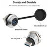 PENGLIN 2PCS USB 3.0 Male to Female Adapter, Waterproof USB