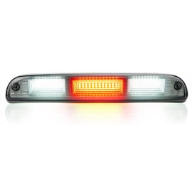 SUPAREE LED Third 3rd Brake Light, Compatible with 1999-2016 Ford F-250 F-350 F-450 Super Duty/Ranger 1993-2011, Accessories High Mount Stop Light Red/White Cargo Light, 60 LED Clear lens