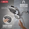 Delta 5-Setting HydroRain 2-in-1 Dual Shower Head with ProClean Spray,