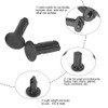 100 Pieces Black Car Bumper Fender Rivets Plastic Push Pin
