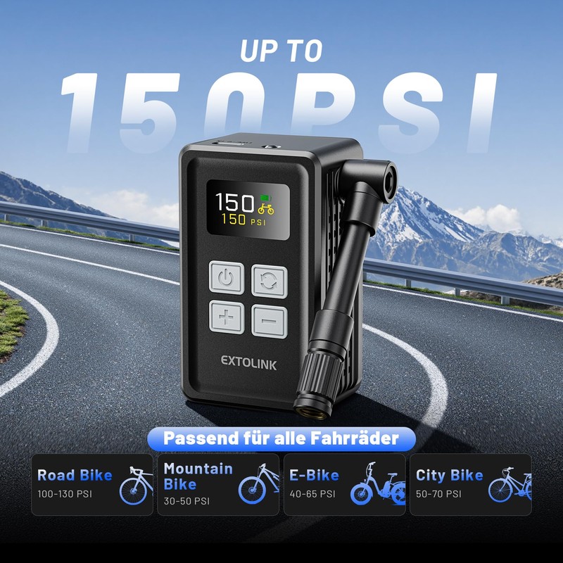 EXTOLINK Electric Bicycle Pump