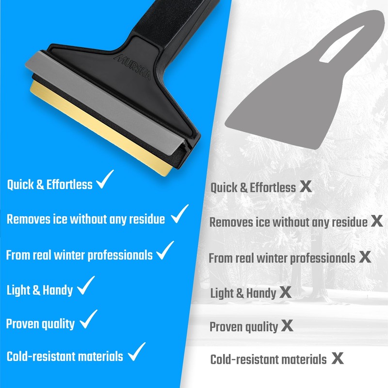 L&P Car Design A053-2 Pack Ice Scraper Brass Blade Original