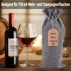 Penubuy Premium Hessian Wine Bag, gray, Pack sack