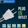 LED Motion-Activated Sensor Dusk to Dawn PIR Night Light AC